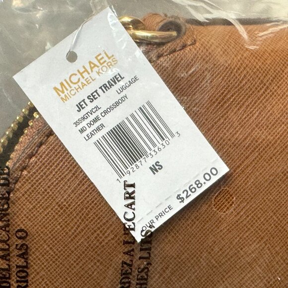 Michael Kors Emmy Leather Crossbody - Luggage - Picture 4 of 4